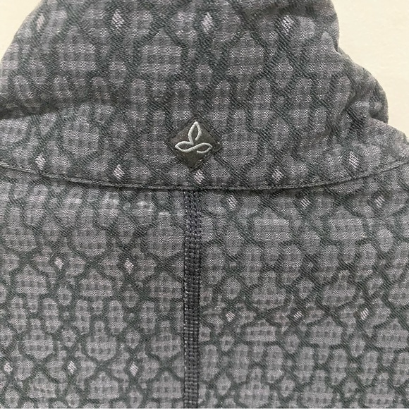 PRANA Black Jacquard Full-Zipper Jacket with Pockets Size Large - Picture 8 of 10
